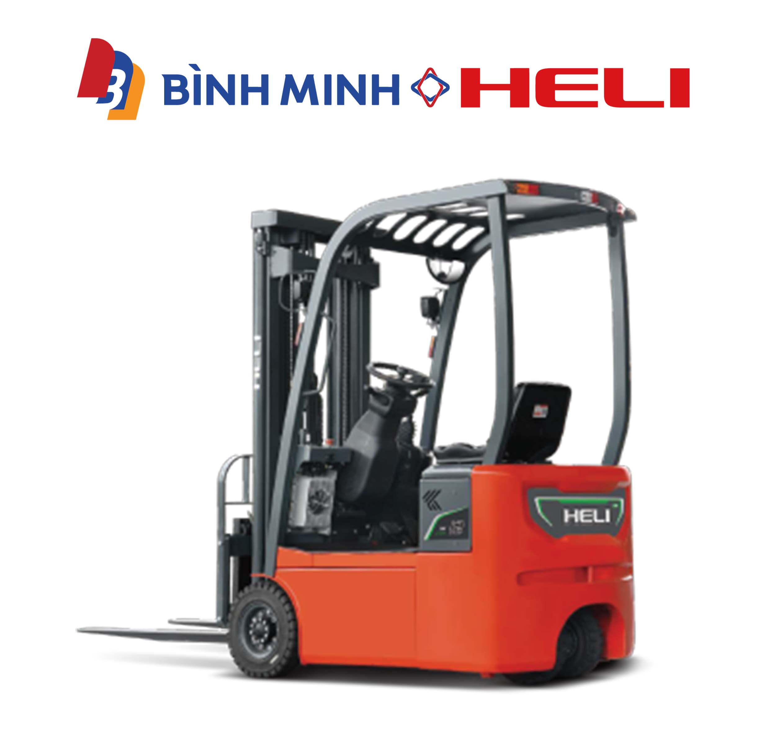 xe nâng điện ngồi lái 3 bánh 1 tấn CPD10SQ