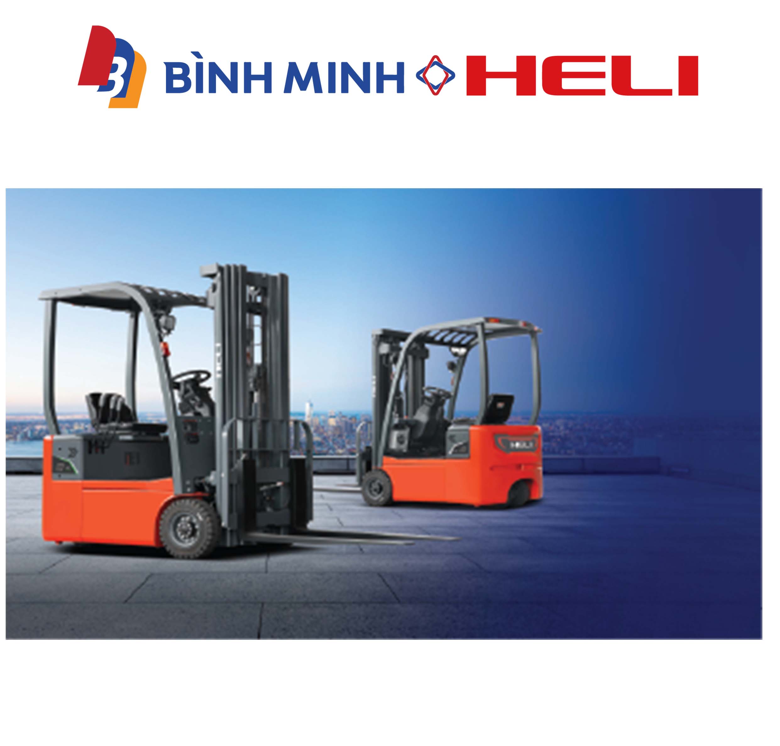 xe nâng điện ngồi lái 3 bánh 1 tấn CPD10SQ