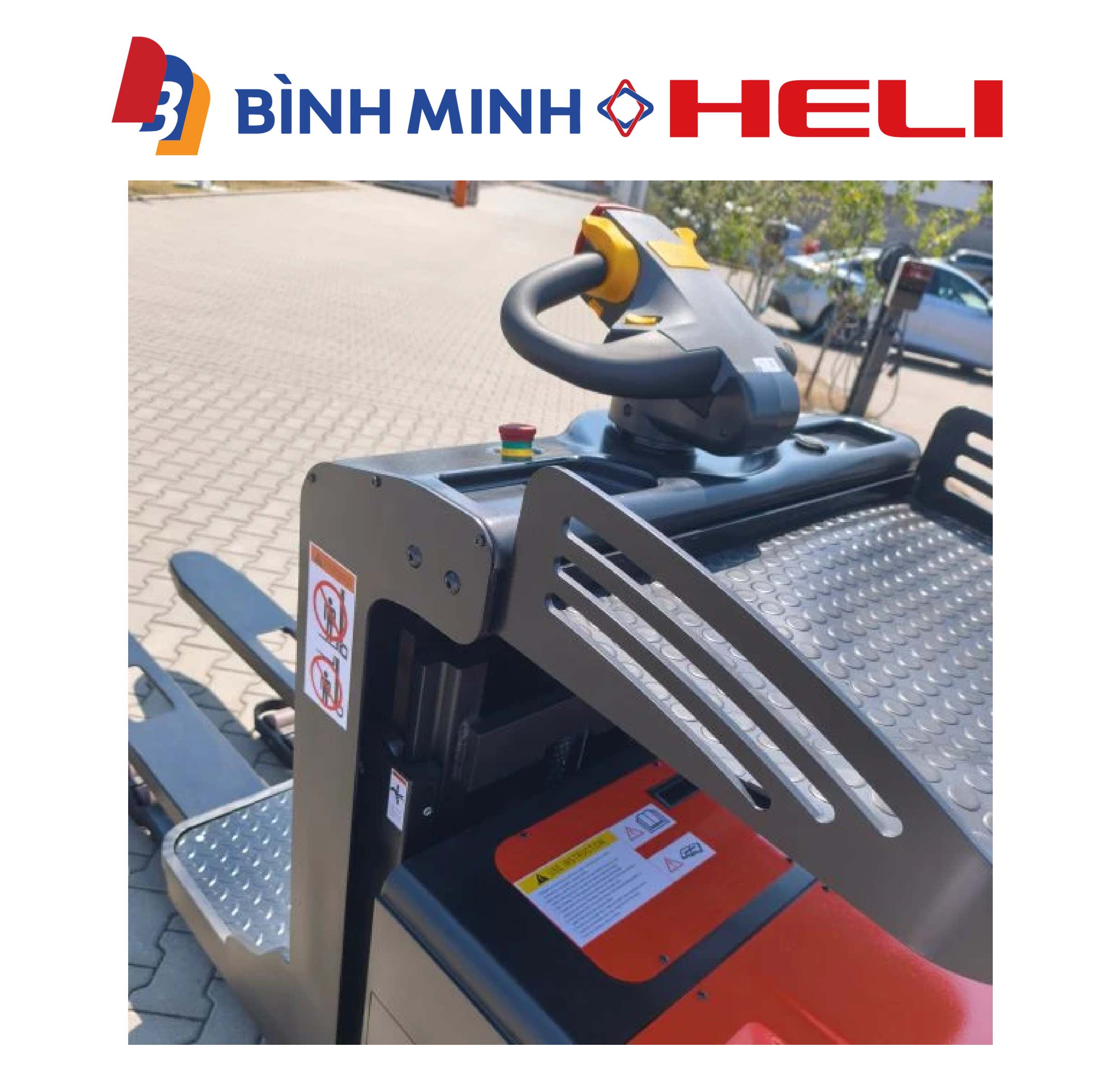 xe nâng điện đứng lái order picker OPL12