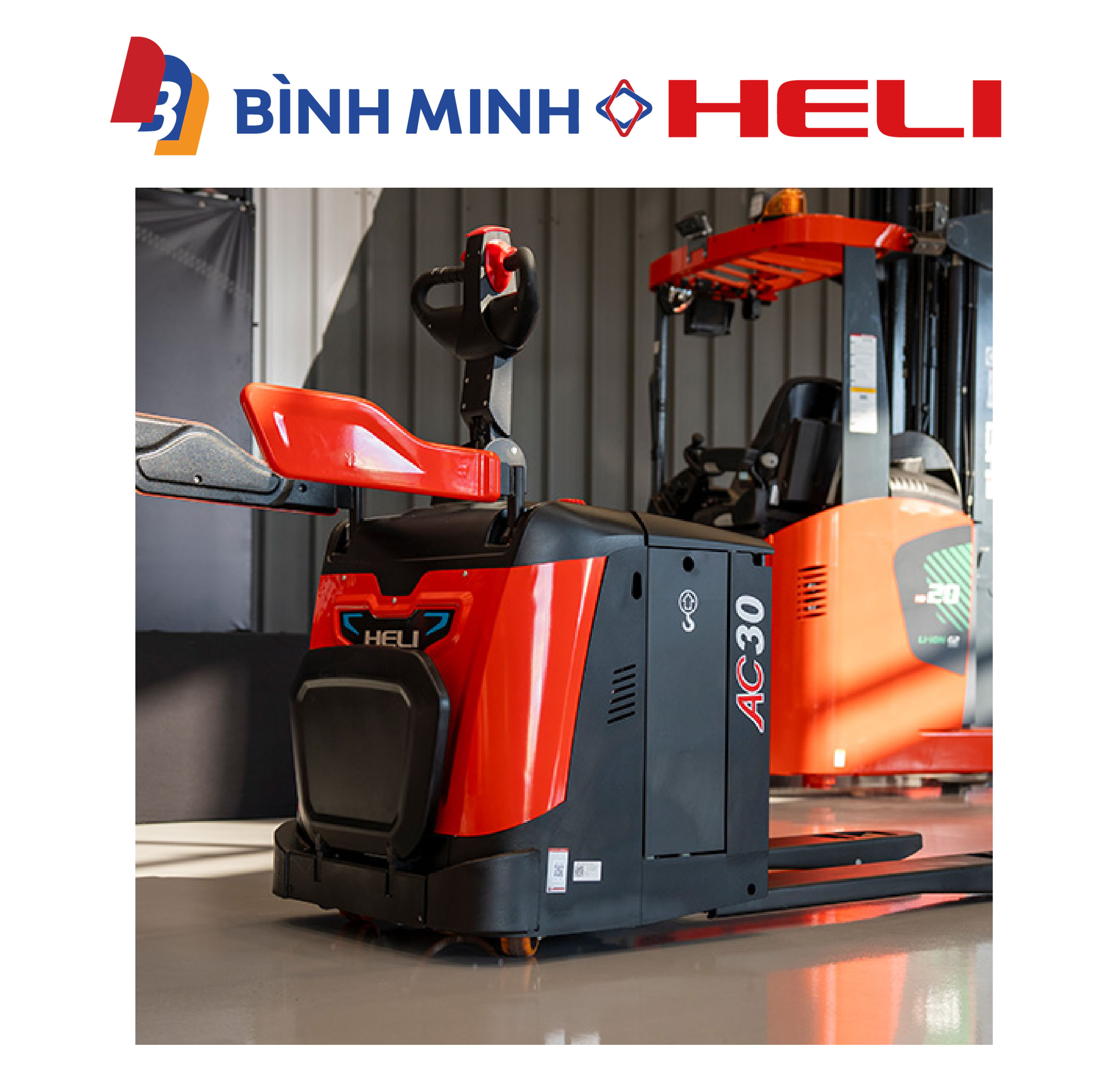 xe nâng điện đứng lái 3 tấn cbd30 vrd
