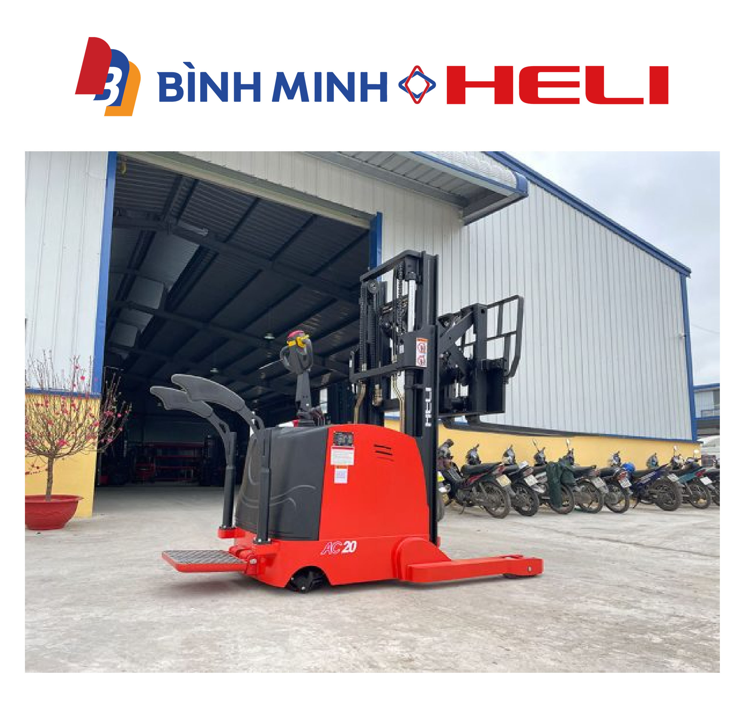 xe nâng điện đứng lái 2 tấn CQDH20R