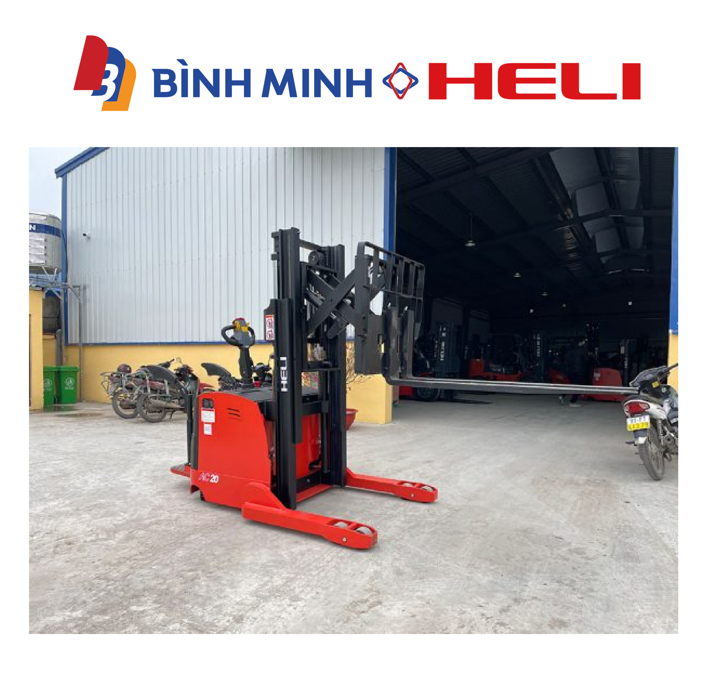 xe nâng điện đứng lái 2 tấn CQDH20R