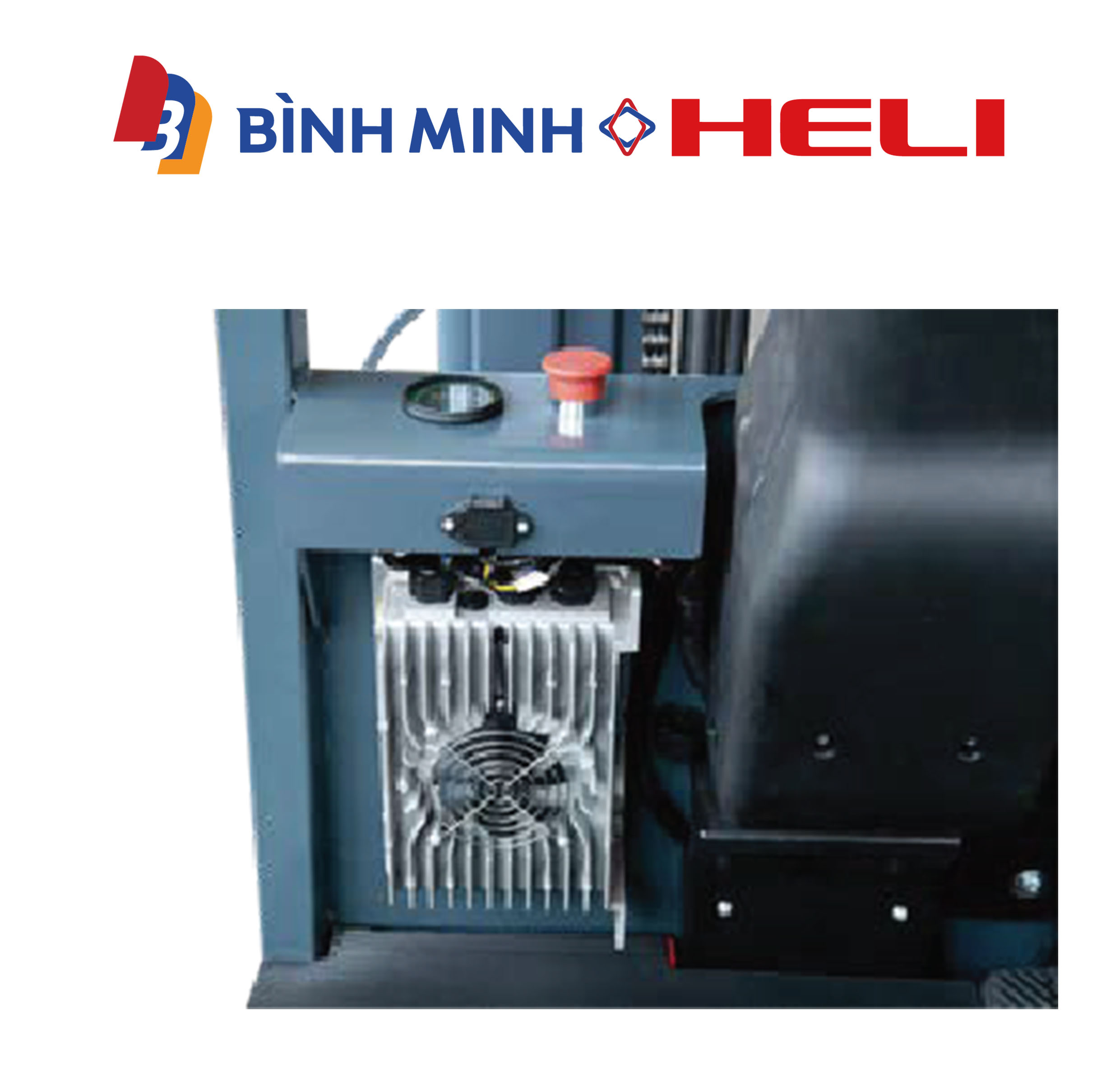 xe nâng điện ngồi lái 3 bánh 1 tấn CPD10SQ
