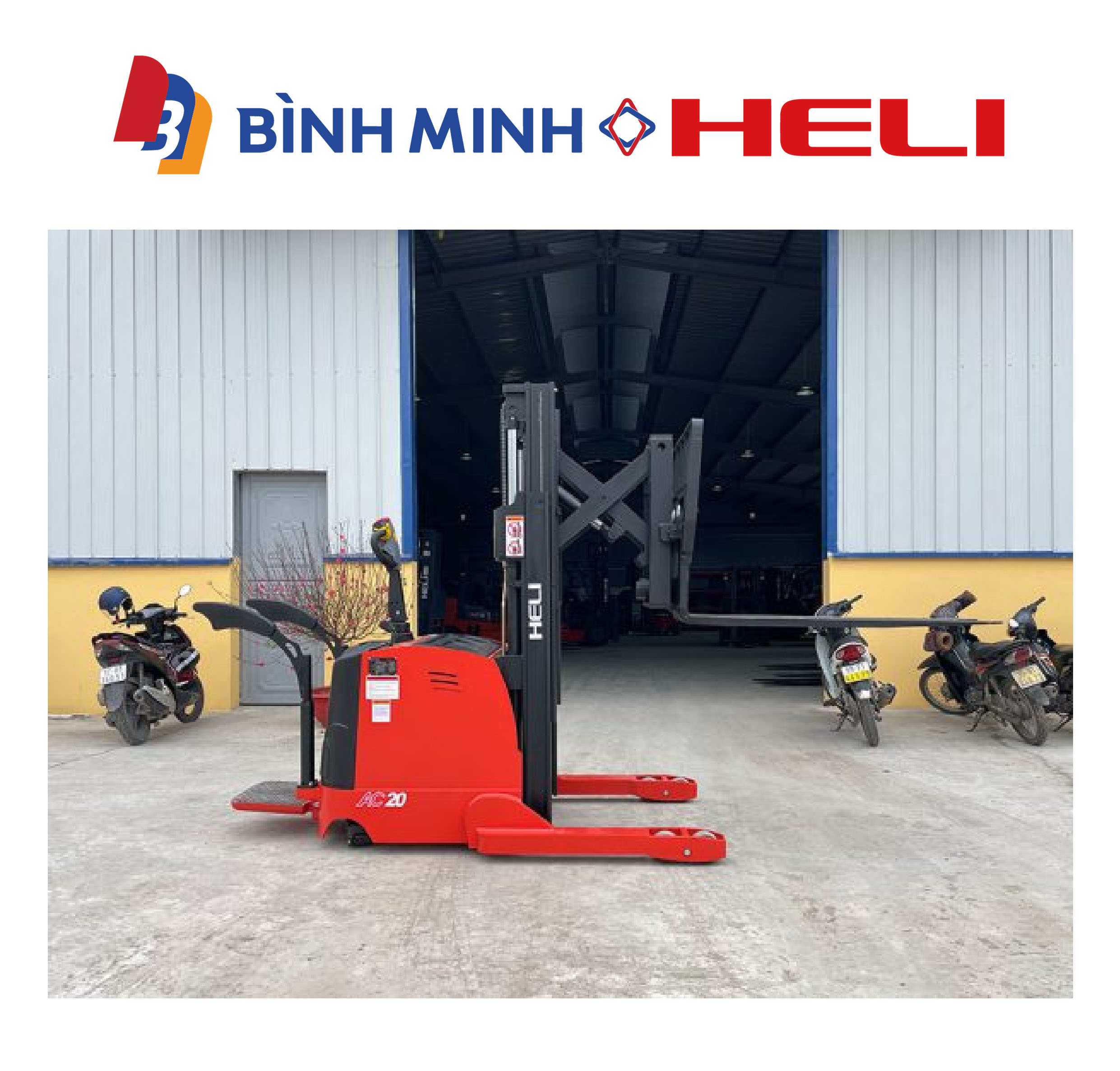 xe nâng điện đứng lái 2 tấn CQDH20R