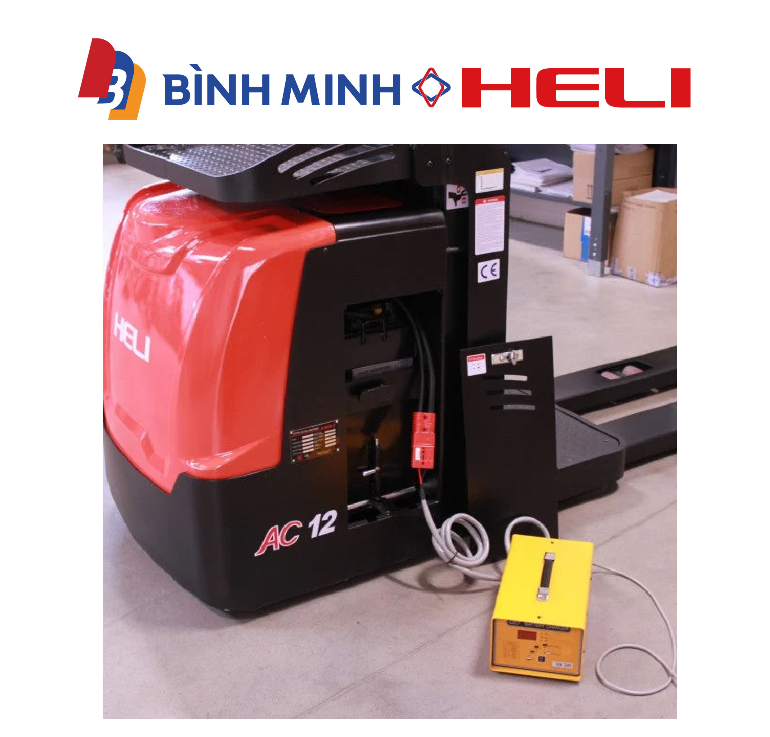 xe nâng điện đứng lái order picker OPL12