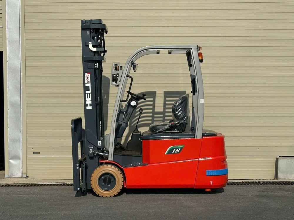 Xe nâng điện 3 bánh Heli tải trọng 1.8 tấn