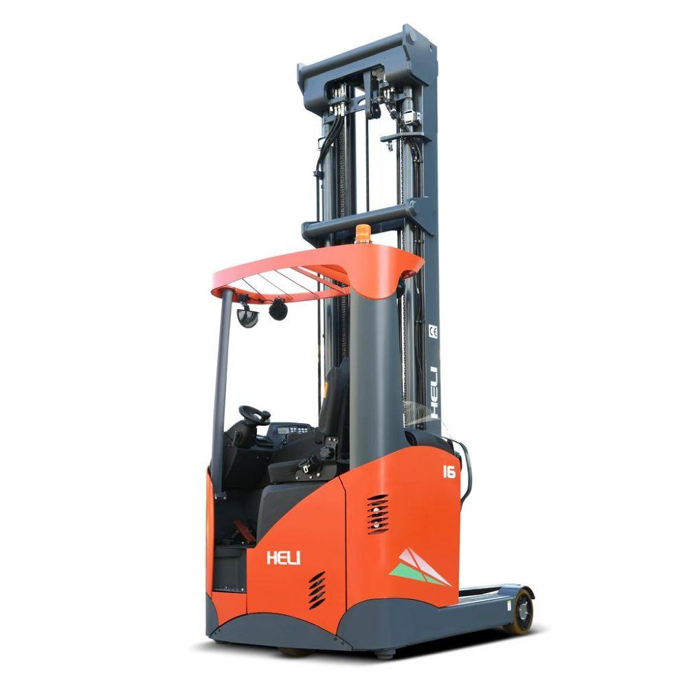 Xe nâng Reach truck ngồi lái Heli tải trọng 1.6 tấn